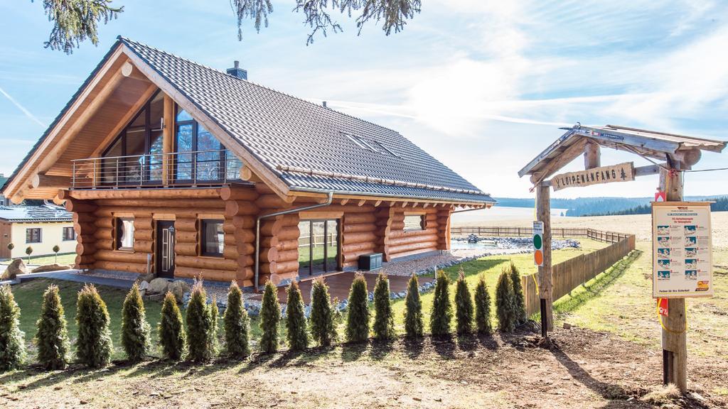 Naturstammhaus und Appartements Zum Brockenbaecker Tanne Exterior foto