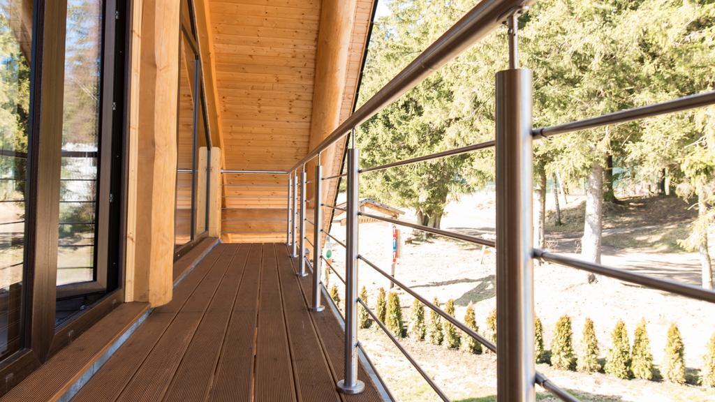 Naturstammhaus und Appartements Zum Brockenbaecker Tanne Exterior foto